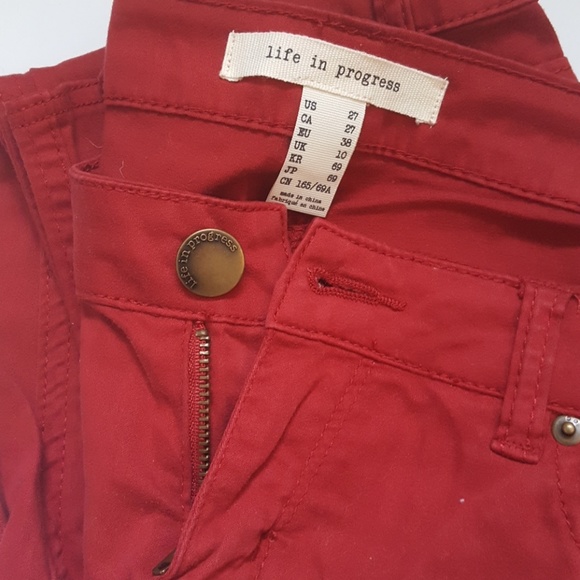 Red Jeggings - Picture 3 of 3